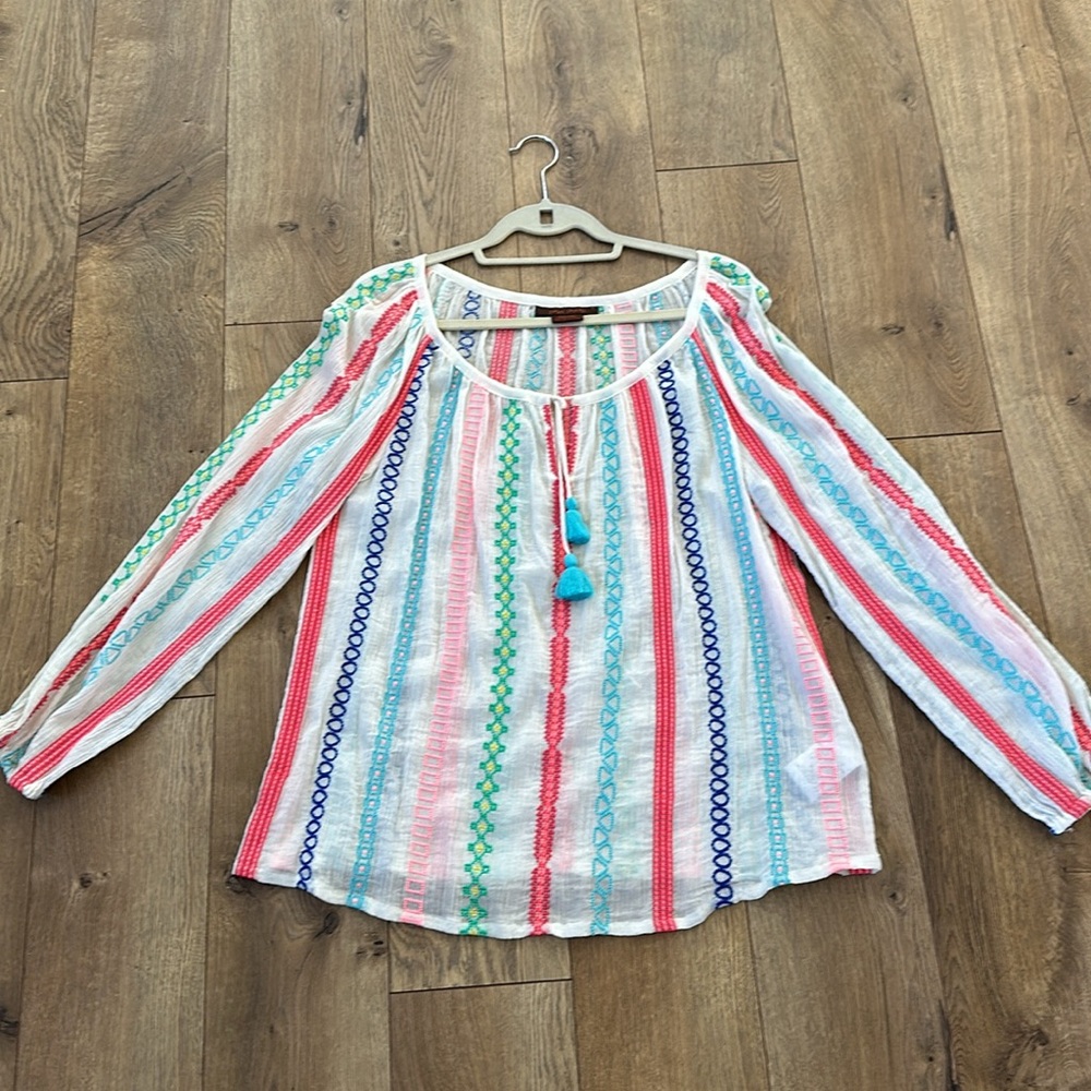Anthropologie  Exclusive Payal Pratap Guaze/Cotton Blouse. Excellent condition.